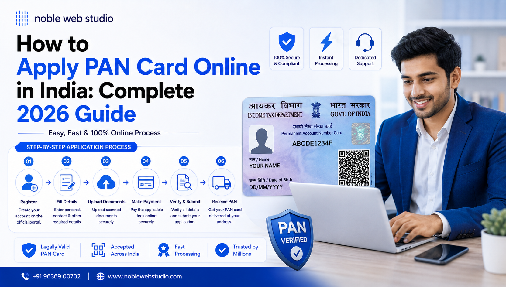 How to Apply PAN Card Online in India: Complete 2026 Guide