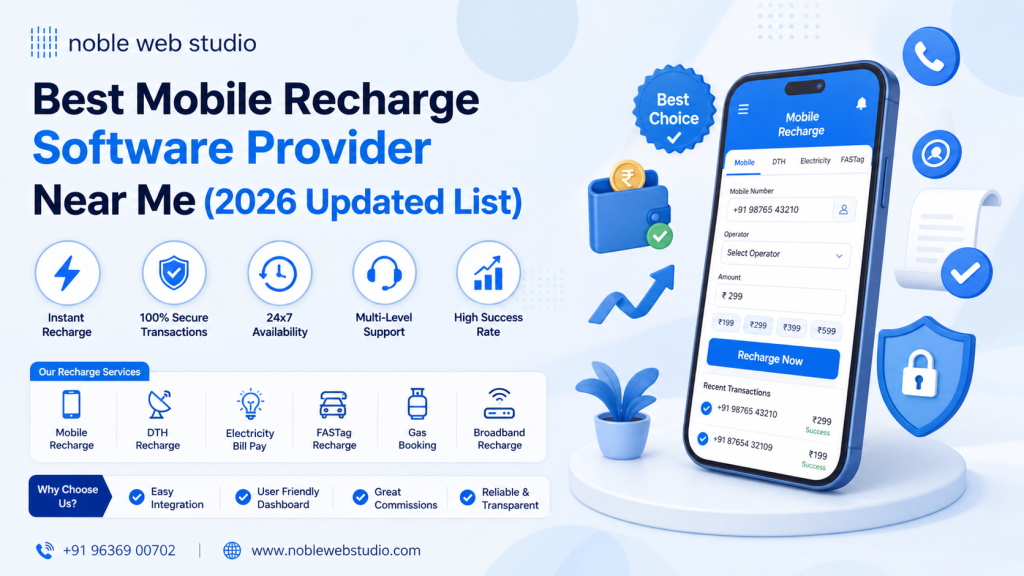 Best Mobile Recharge Software Provider Near Me (2026 Updated List)