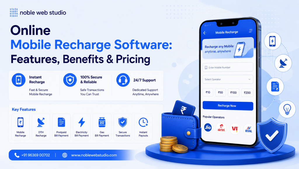 Online Mobile Recharge Software: Features, Benefits & Pricing