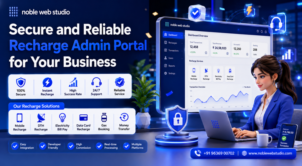 Secure and Reliable Recharge Admin Portal for Your Business