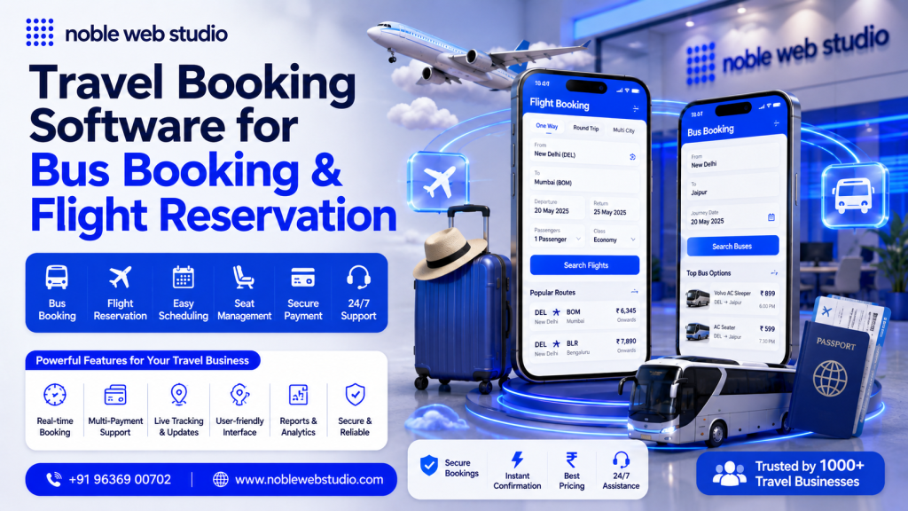 Travel Booking Software for Bus Booking & Flight Reservation