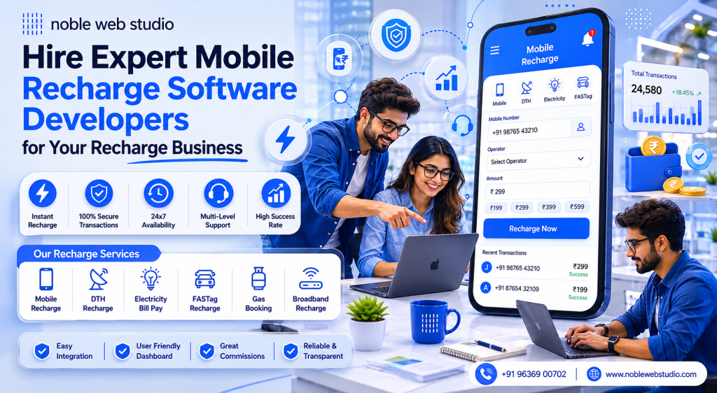 Hire Expert Mobile Recharge Software Developers for Your Recharge Business