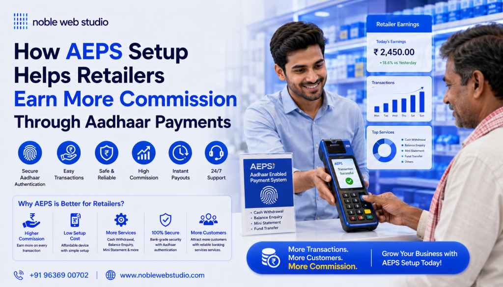 How AEPS Setup Helps Retailers Earn More Commission Through Aadhaar Payments