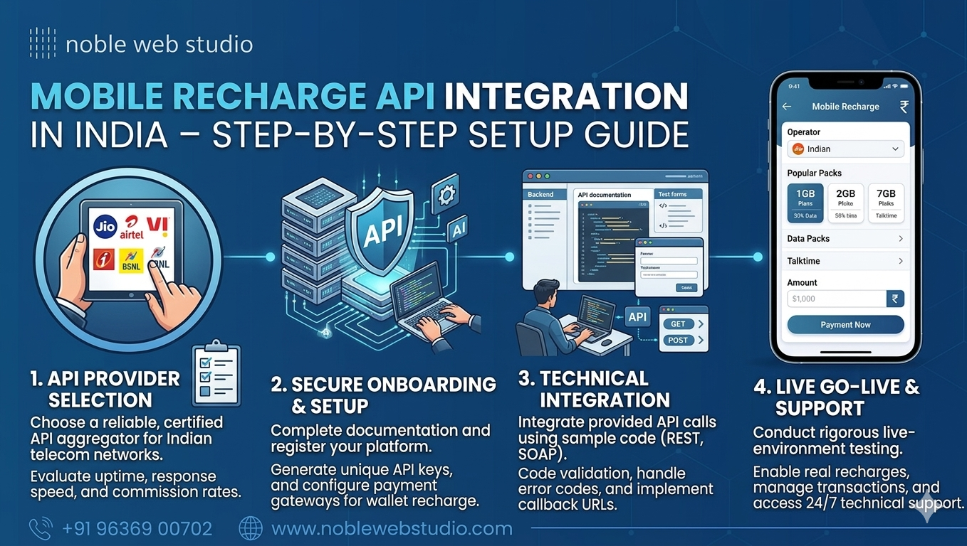 Mobile Recharge API Integration in India – Step-by-Step Setup Guide