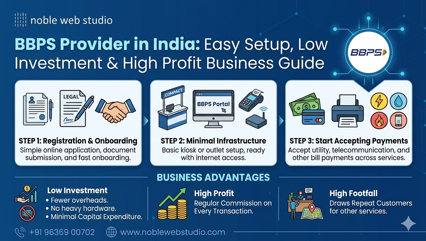 BBPS Provider in India: Easy Setup, Low Investment & High Profit Business Guide