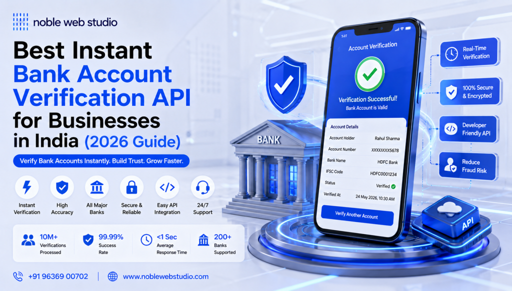 Best Instant Bank Account Verification API for Businesses in India (2026 Guide)