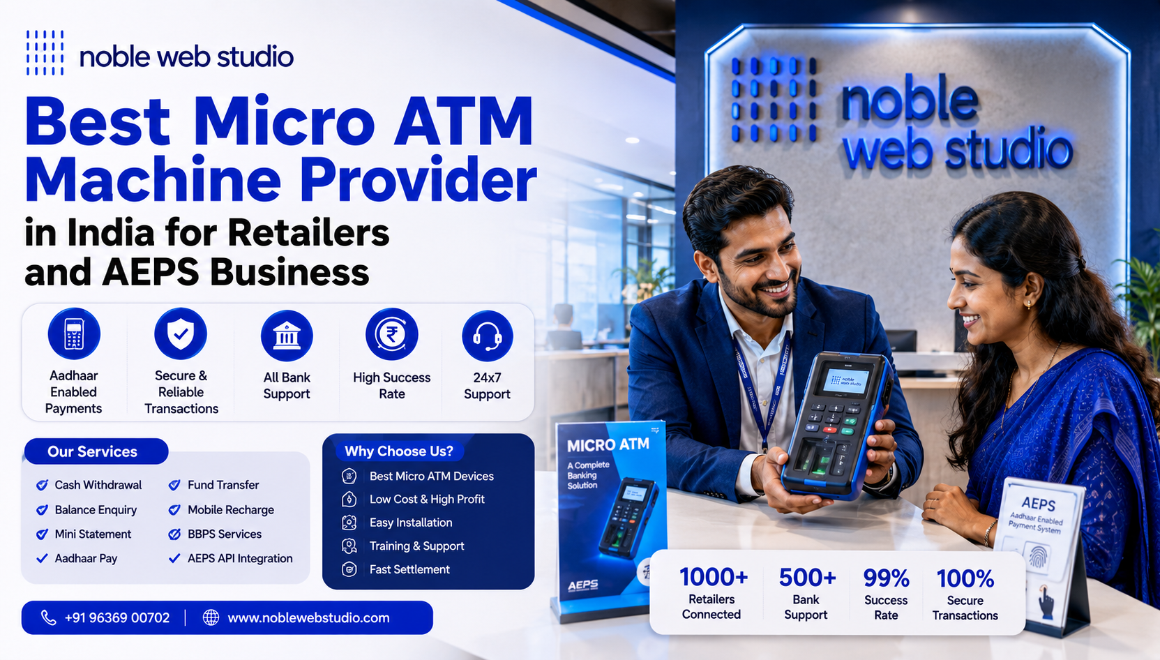 Best Micro ATM Machine Provider in India for Retailers and AEPS Business