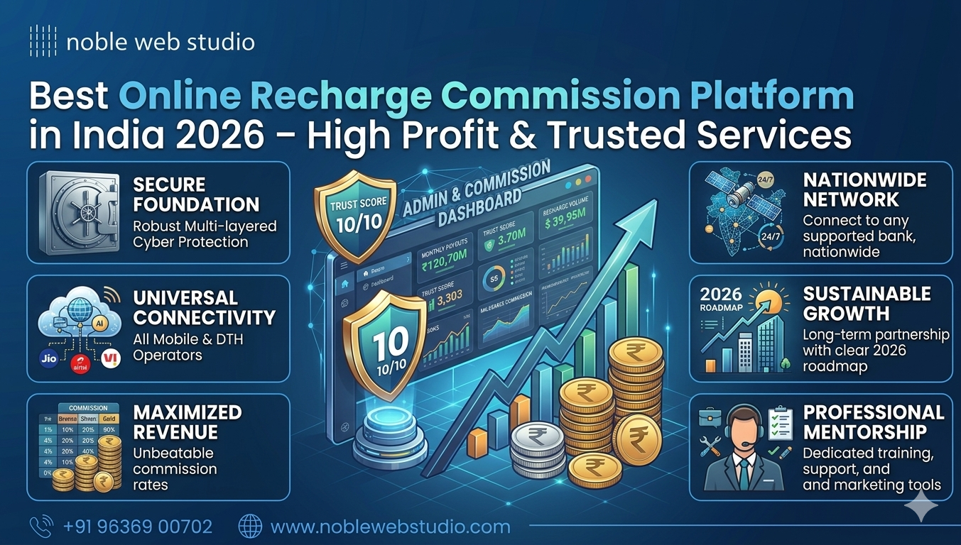 Best Online Recharge Commission Platform in India 2026 – High Profit & Trusted Services