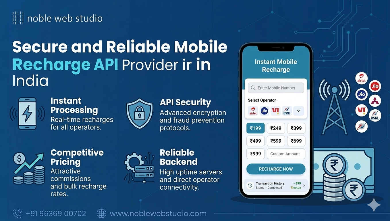 Secure and Reliable Mobile Recharge API Provider in India
