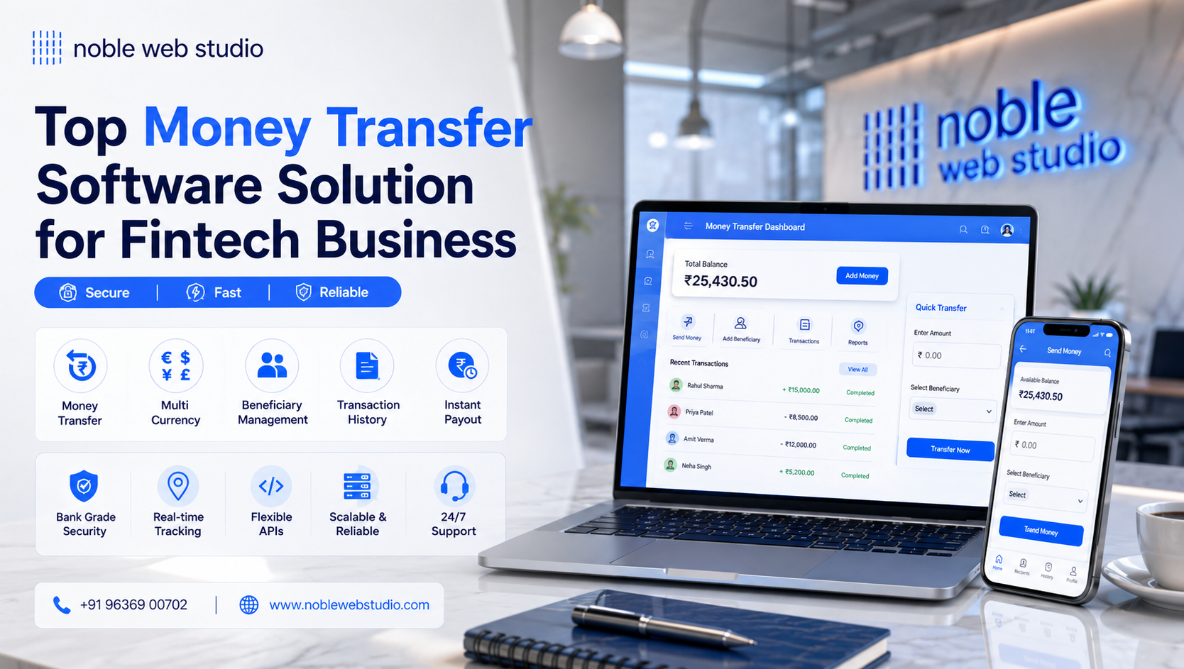 Top Money Transfer Software Solution for Fintech Business