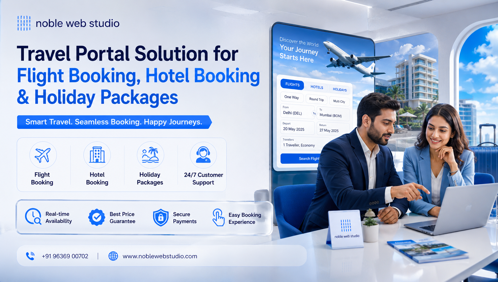 Travel Portal Solution for Flight Booking, Hotel Booking & Holiday Packages