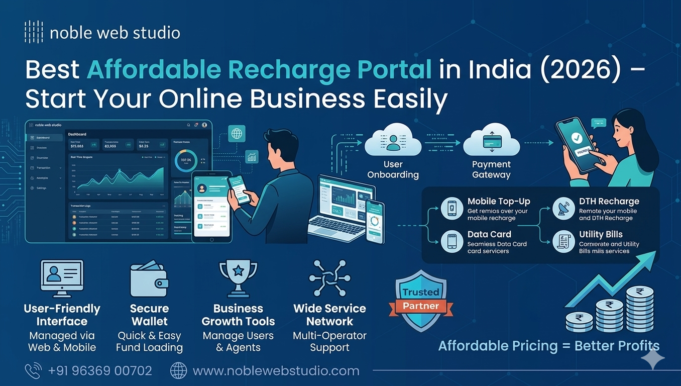 Best Affordable Recharge Portal in India (2026) – Start Your Online Business Easily