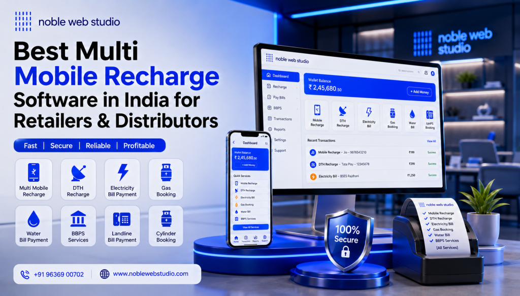 Best Multi Mobile Recharge Software in India for Retailers & Distributors