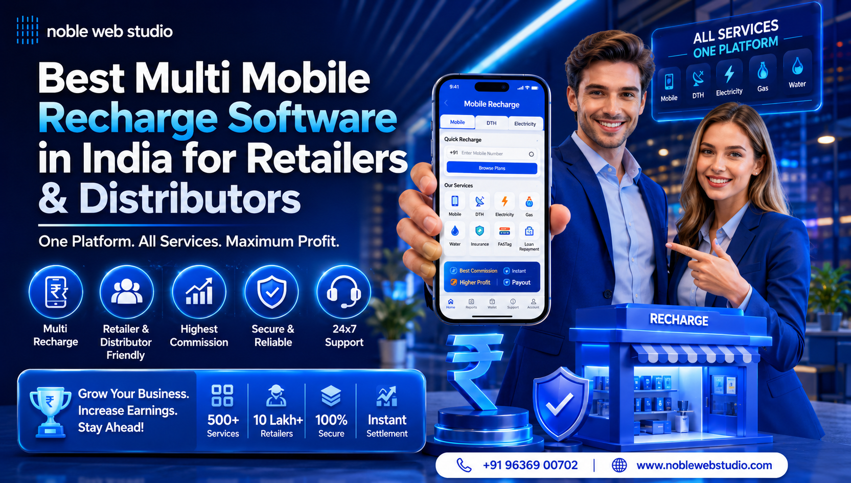 Best Multi Mobile Recharge Software in India for Retailers & Distributors