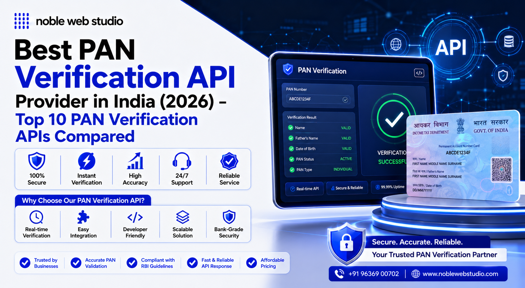 Best PAN Verification API Provider in India (2026) – Top 10 PAN Verification APIs Compared