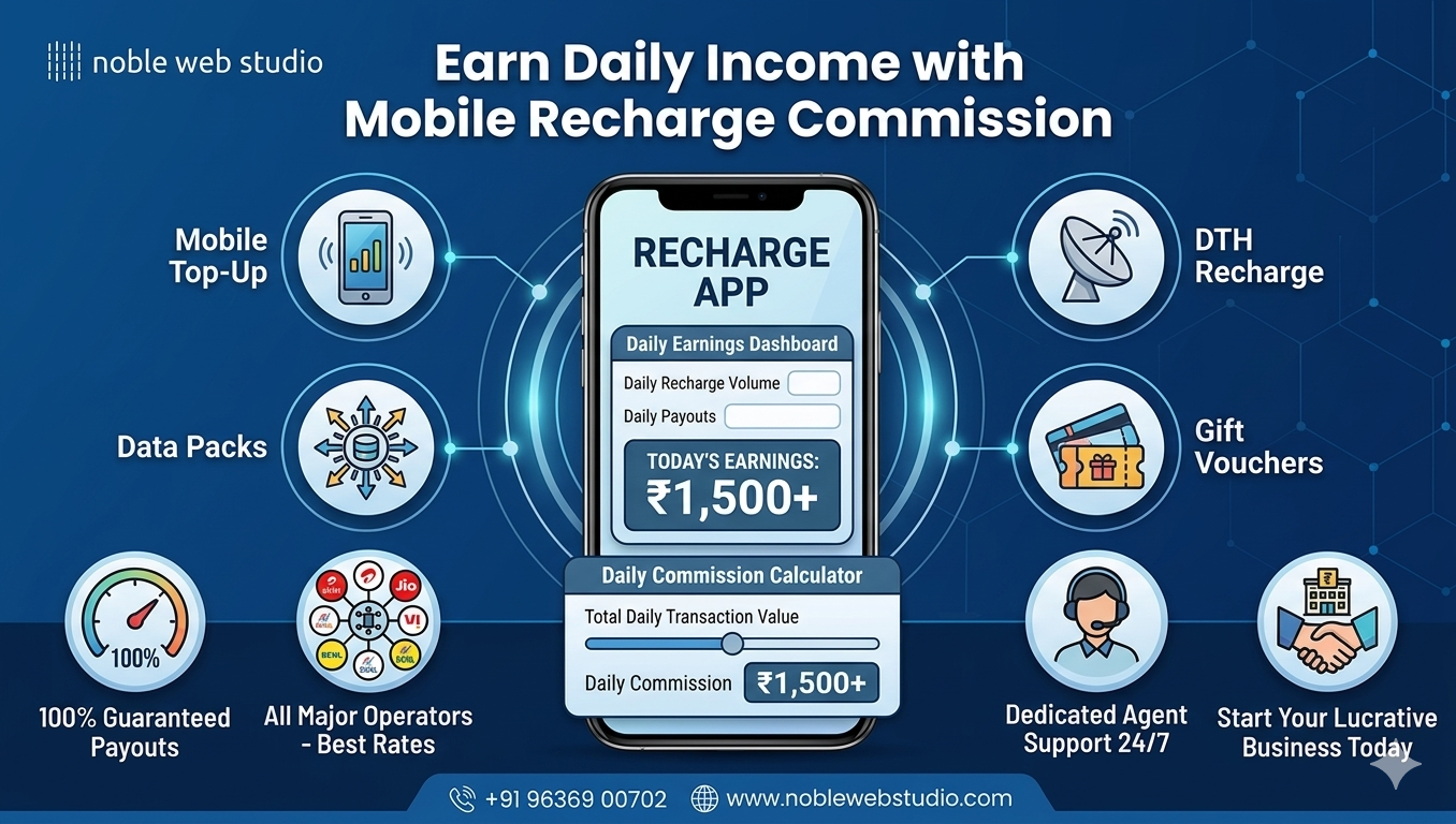 Earn Daily Income with Mobile Recharge Commission