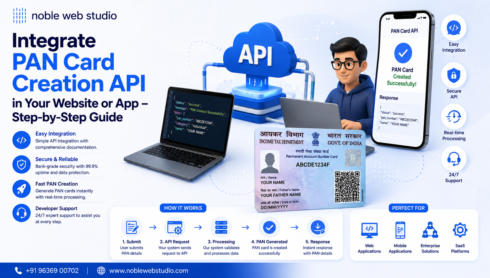 Integrate PAN Card Creation API in Your Website or App – Step-by-Step Guide