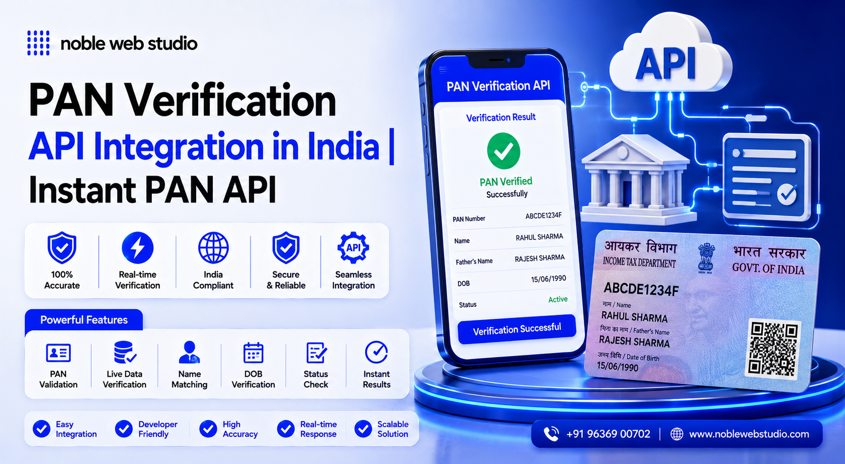 PAN Verification API Integration in India | Instant PAN API