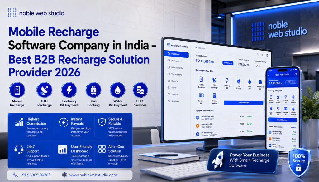 Mobile Recharge Software Company in India – Best B2B Recharge Solution Provider 2026