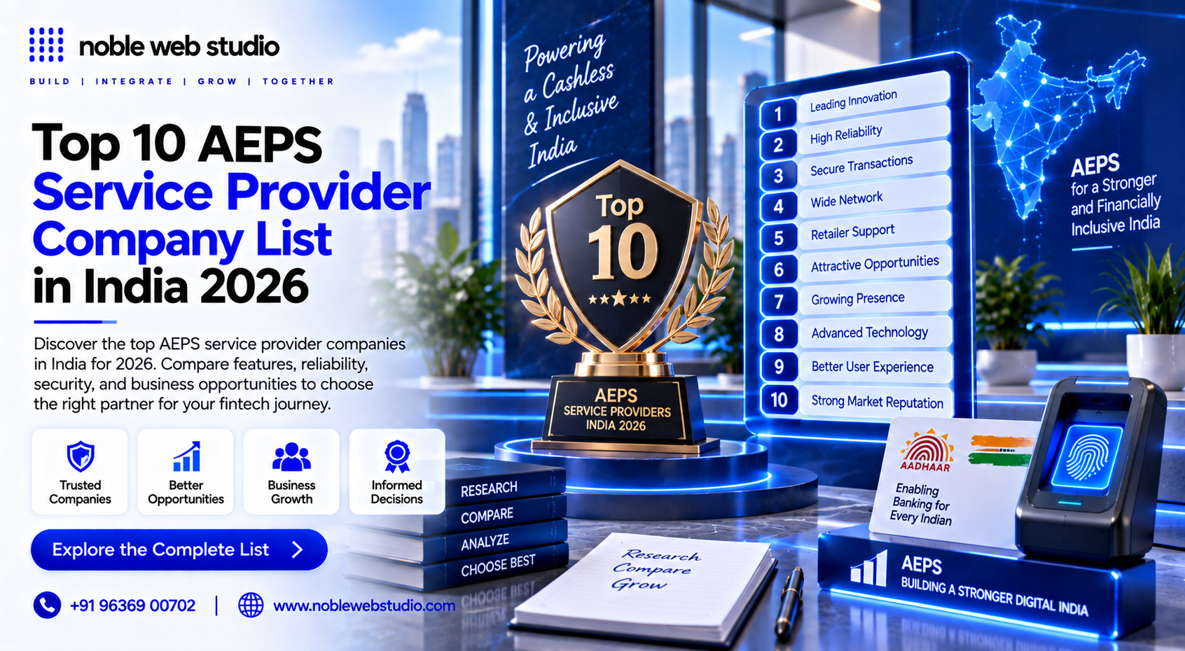 Top 10 AEPS Service Provider Company List in India 2026