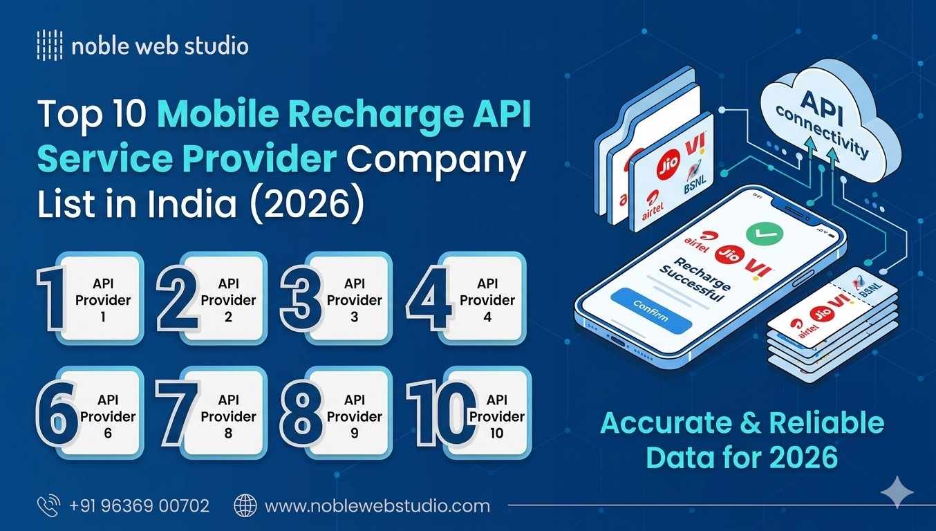 Top 10 Mobile Recharge API Service Provider Company List in India (2026)
