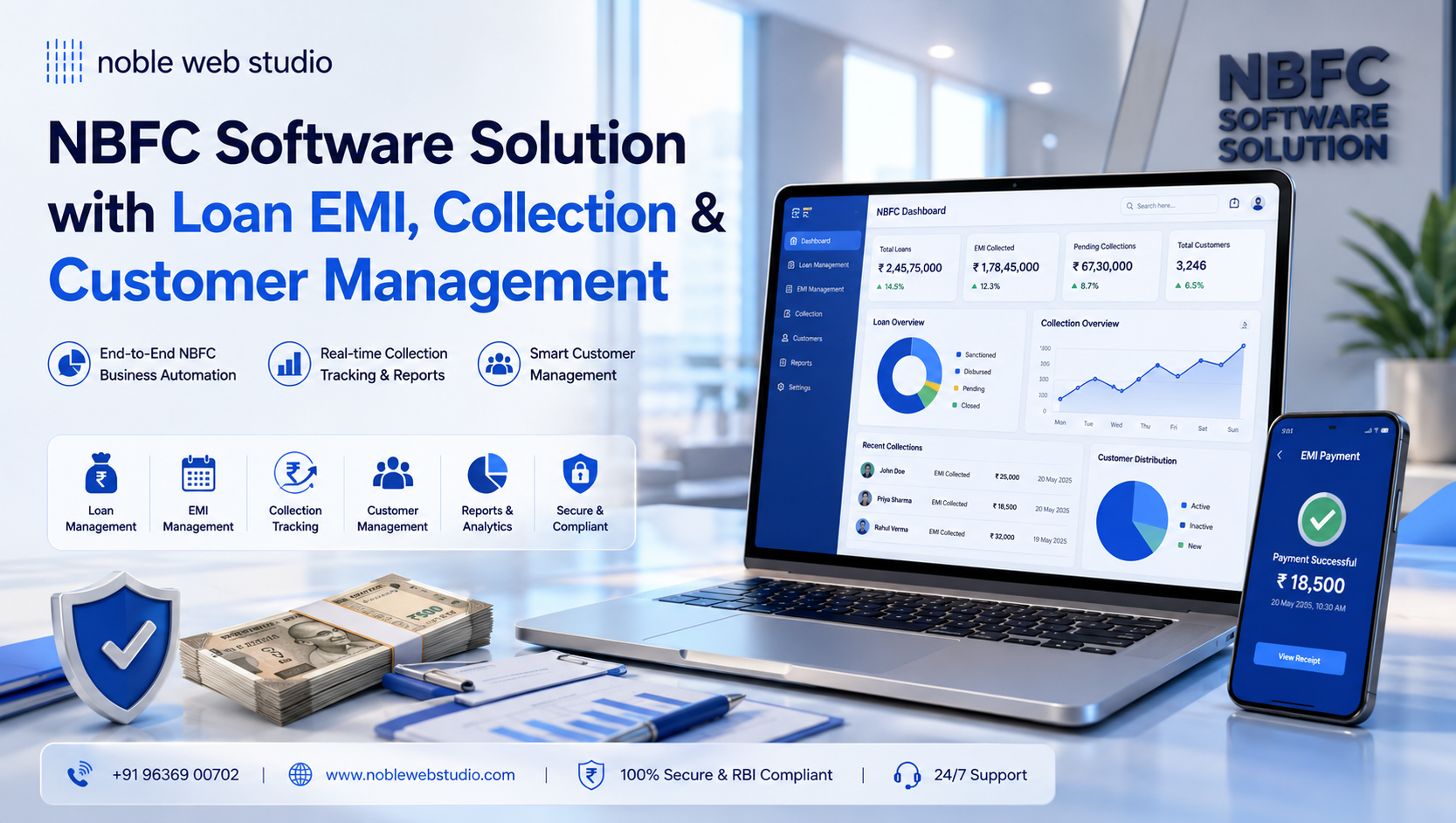 NBFC Software Solution with Loan EMI, Collection & Customer Management