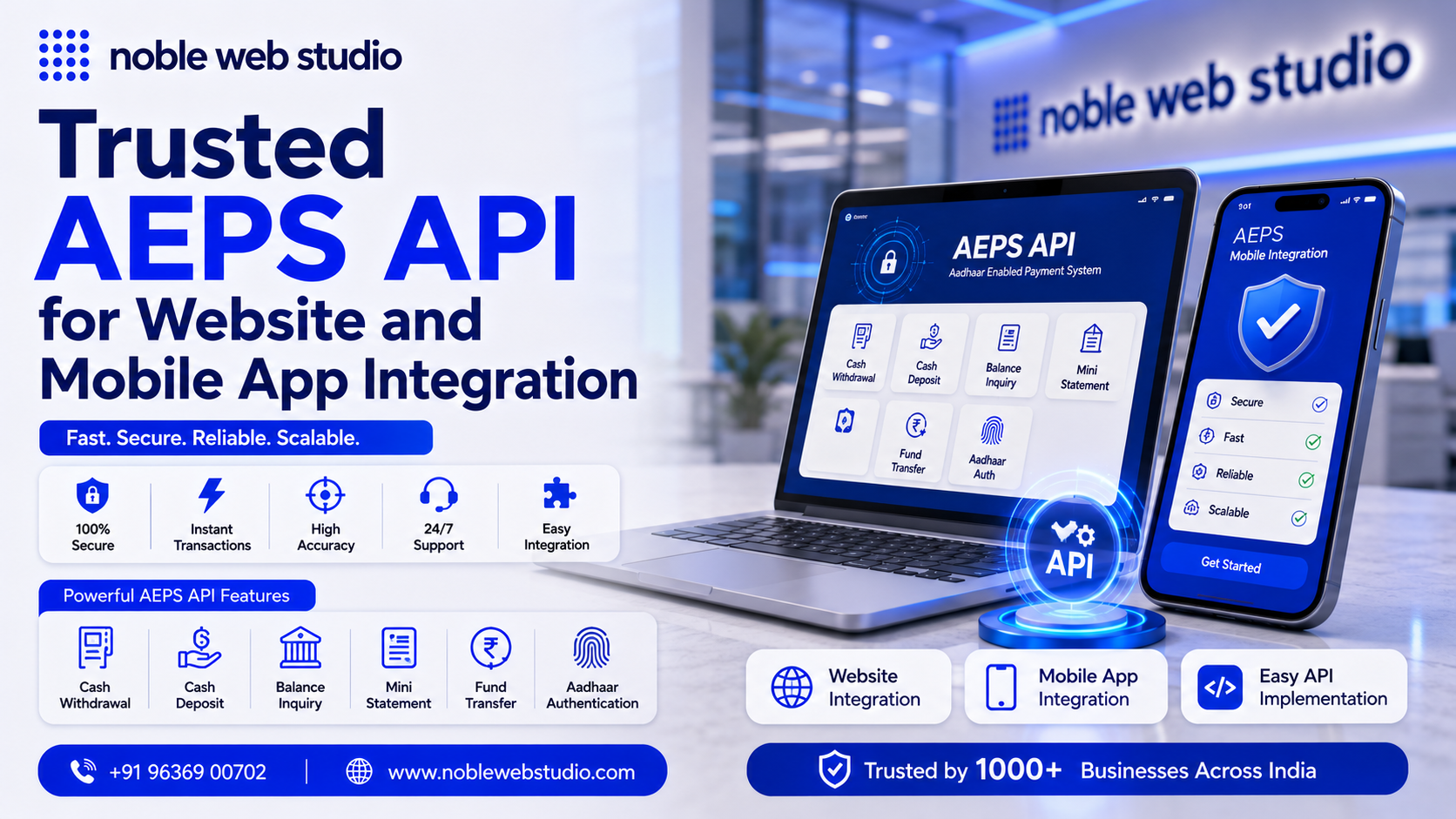 Trusted AEPS API for Website and Mobile App Integration