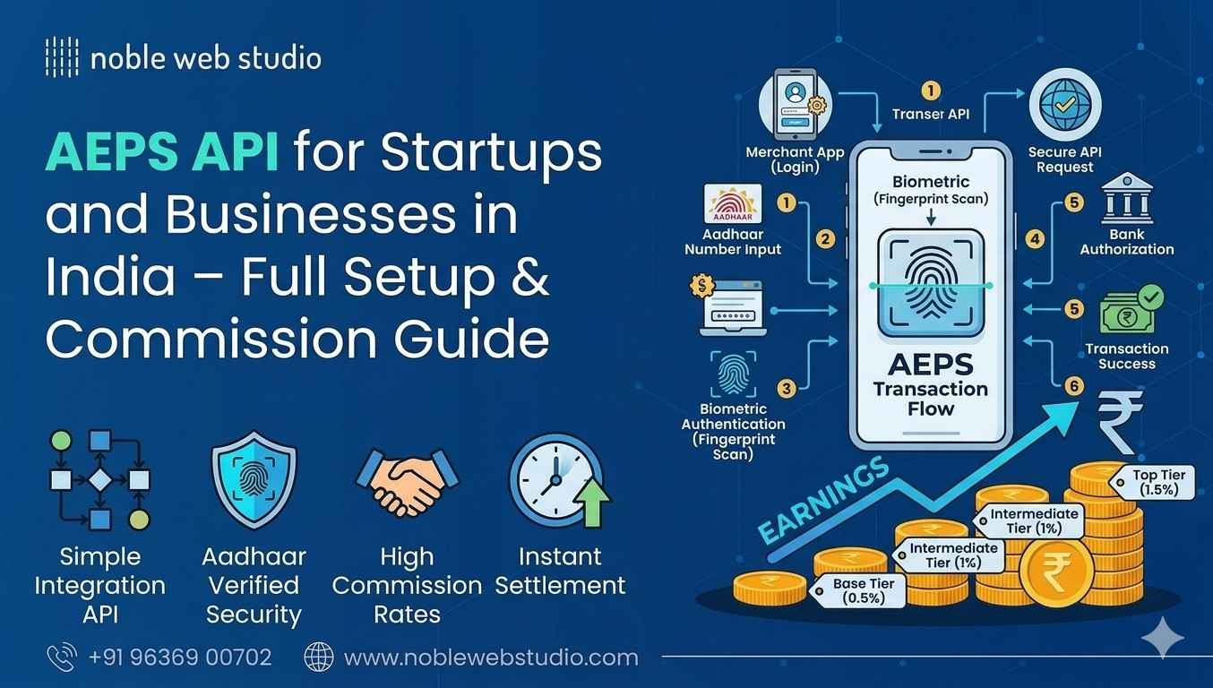 AEPS API for Startups and Businesses in India – Full Setup & Commission Guide