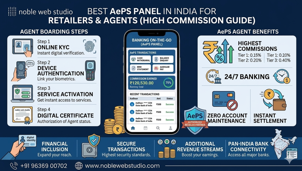 Best AePS Panel in India for Retailers & Agents (High Commission Guide)
