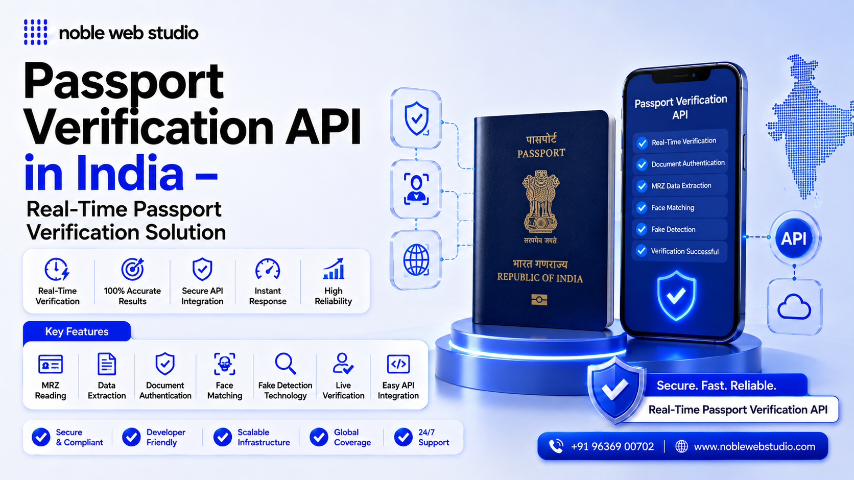 Passport Verification API in India – Real-Time Passport Verification Solution