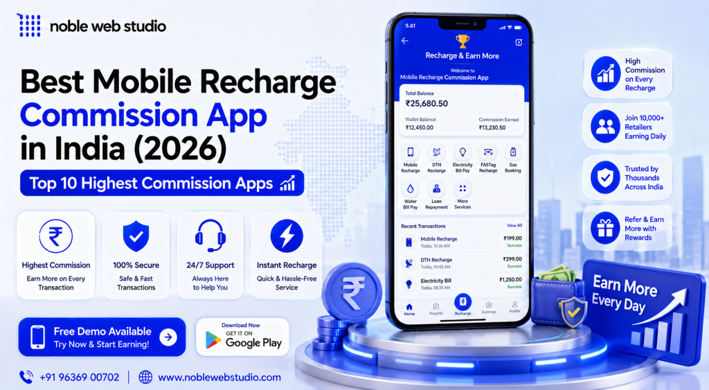 Best Mobile Recharge Commission App in India (2026) – Top 10 Highest Commission Apps