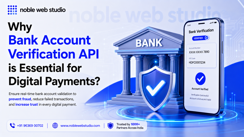 Why Bank Account Verification API is Essential for Digital Payments?