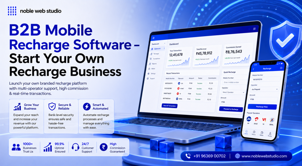 B2B Mobile Recharge Software – Start Your Own Recharge Business