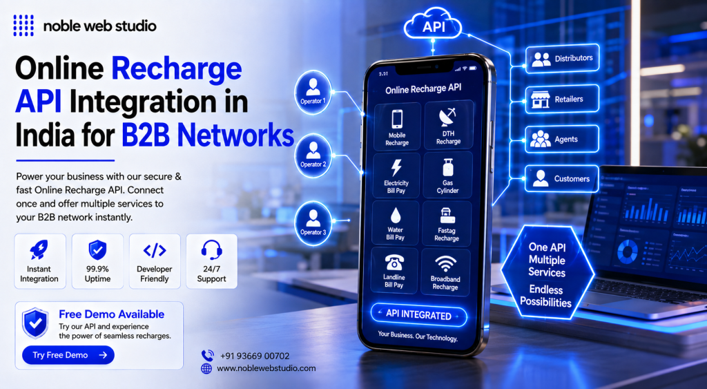 Online Recharge API Integration in India for B2B Networks