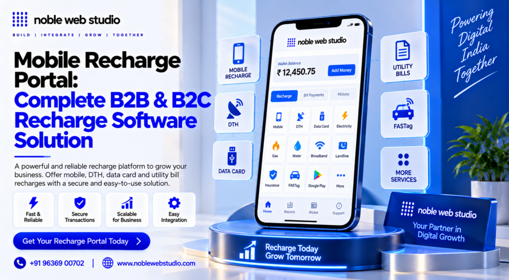 Mobile Recharge Portal: Complete B2B & B2C Recharge Software Solution